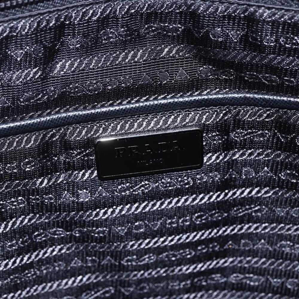 PRADA Tote Bag Nylon 2way Turquoise Blue Silver - Picture 11 of 16